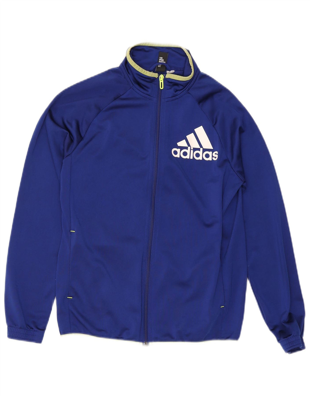 Adidas Boys Graphic Tracksuit Top Jacket 13-14 Years Blue