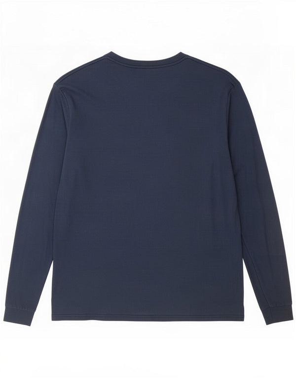 Hurley Haut graphique pour hommes à manches longues en coton bleu marine Large