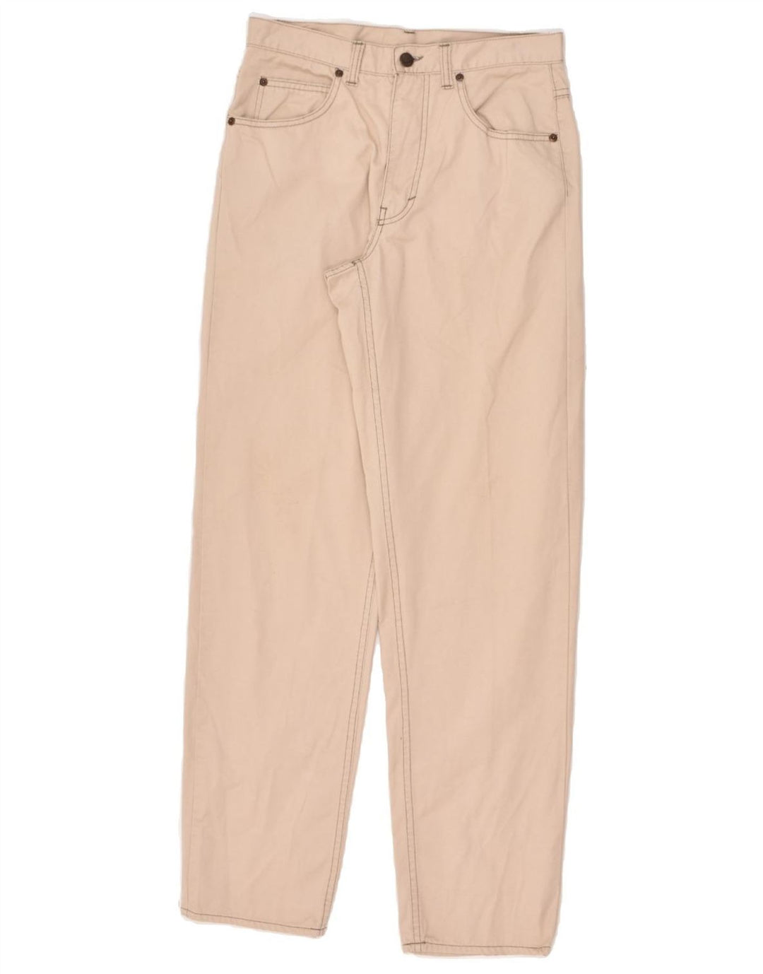 BENETTON Womens Tapered Casual Trousers IT 44 Medium W28 Beige Cotton | Vintage Benetton | Thrift | Second-Hand Benetton | Used Clothing | Messina Hembry 