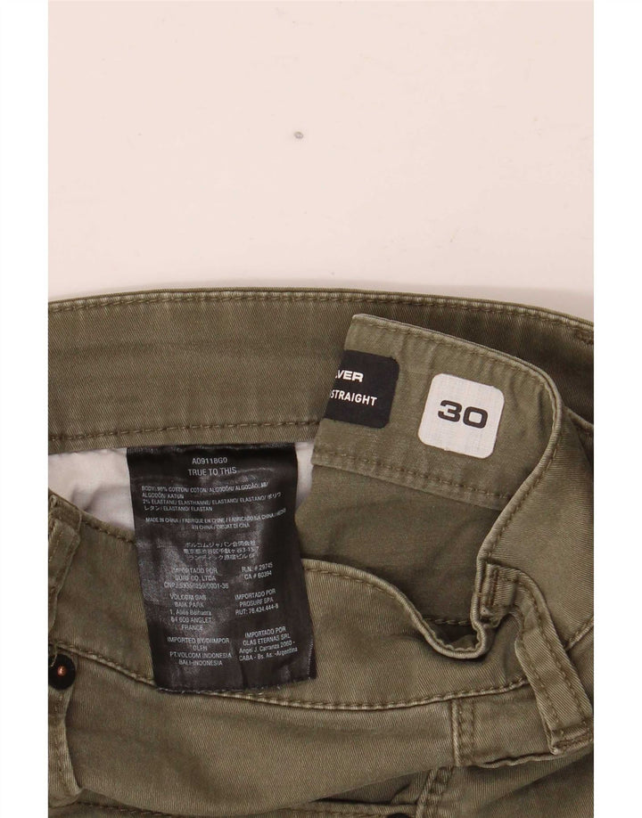 Volcom Mens Solver farmer rövidnadrág W30 közepes khaki pamut