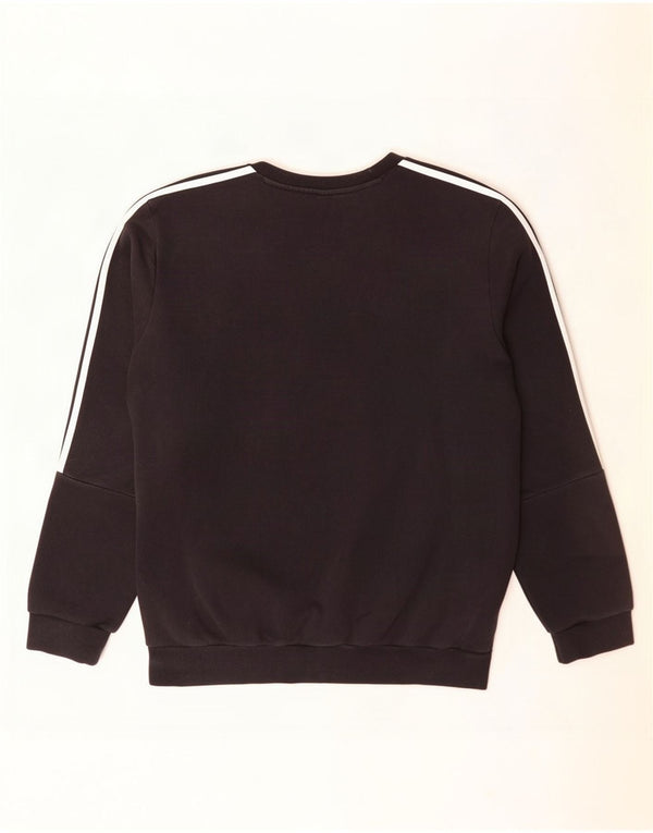 Adidas Mens Sweatshirt Jumper Large Black Cotton