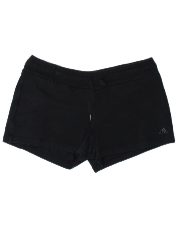 Adidas Womens Climalite Sport Shorts UK 8/10 Small Navy Blue Cotton