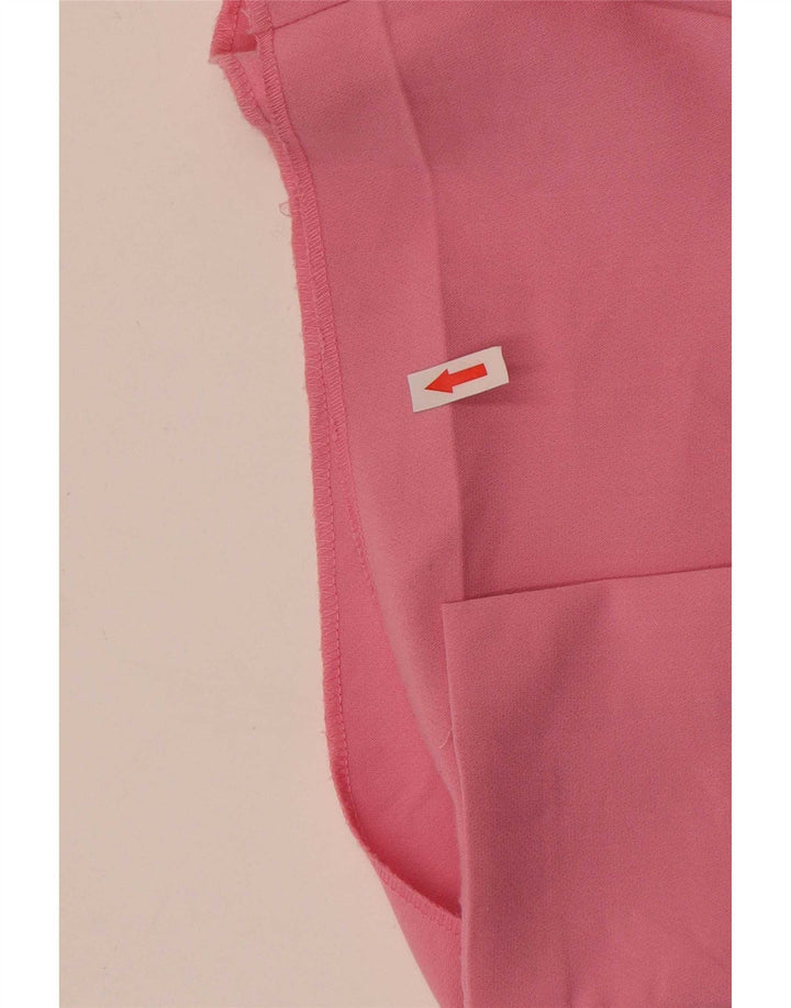 Zara Dame Højtalje Casual Shorts Medium W28 Pink Polyester