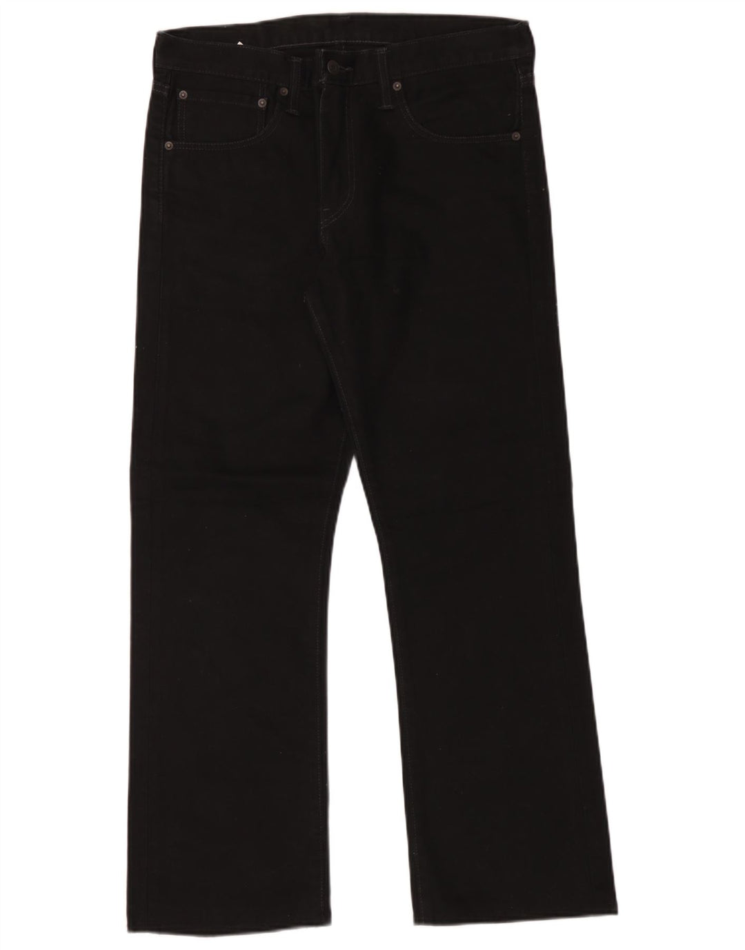 Levi's Mens Bootcut Jeans W34 L30 Black Cotton