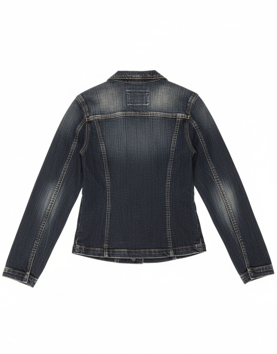 Giacca da donna in denim a 1 bottone Vitamina da donna UK 14 Cotone blu medio