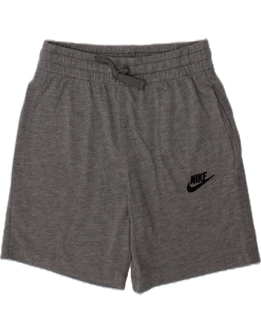NIKE Boys Standard Fit Sport Shorts 8-9 Years Small Grey Flecked Polyester Vintage Nike and Second-Hand Nike from Messina Hembry 