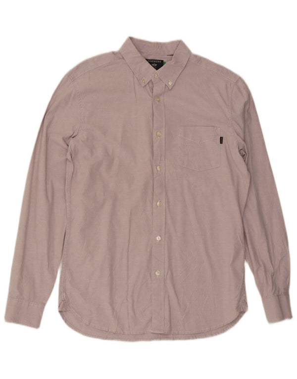 Dockers Herre Slim Shirt Medium Pink Bomuld
