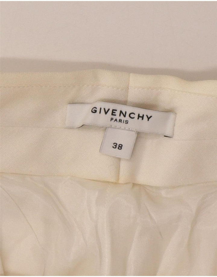 Pantaloni casual pentru femei GIVENCHY EU 38 Medium W30 L30 White Classic