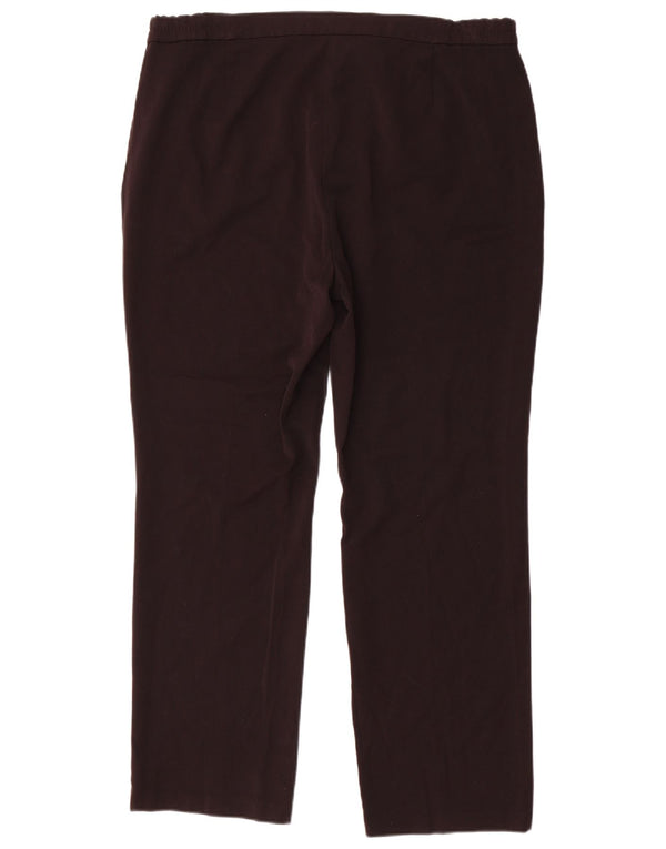 Marks & Spencer Γυναικείο ψηλόμεσο casual παντελόνι UK 16 μεγάλο W38 L30 μαύρο