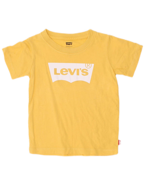 Gornja majica kratkih rukava Levi's Boys Graphic T-Shirt 2-3 Years Yellow