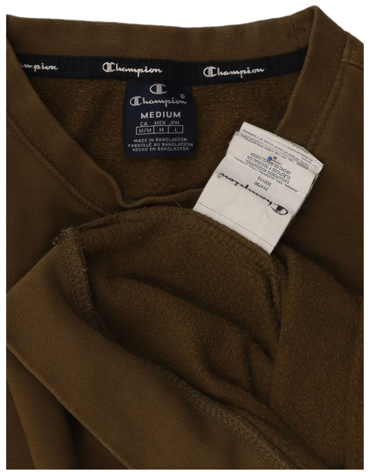 Champion Mens Sweatshirt Jumper Medium Khaki Cotton