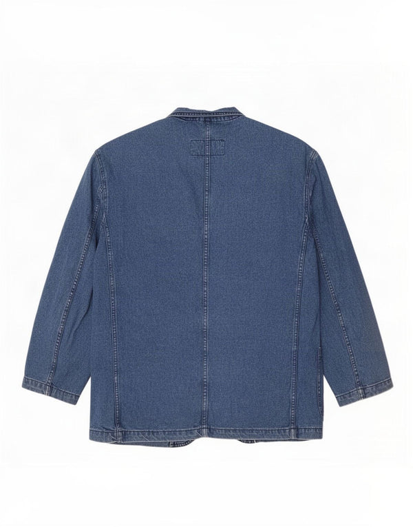 Ontario Chaqueta vaquera de 2 botones para hombre UK 42 XL Algodón azul