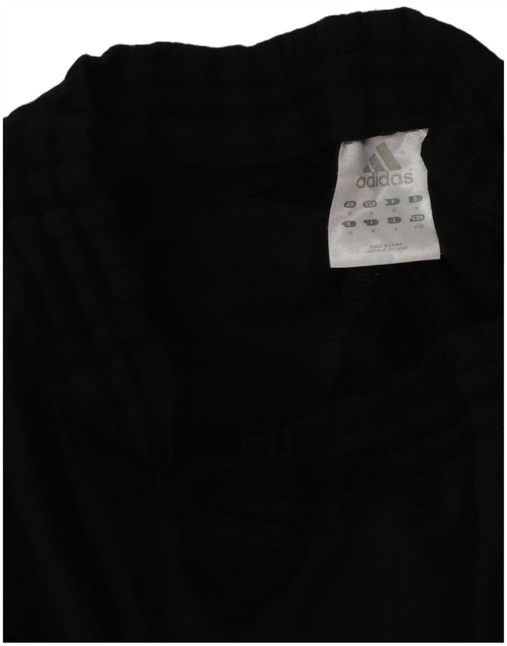 ADIDAS Mens Tracksuit Trousers Medium  Black Polyester