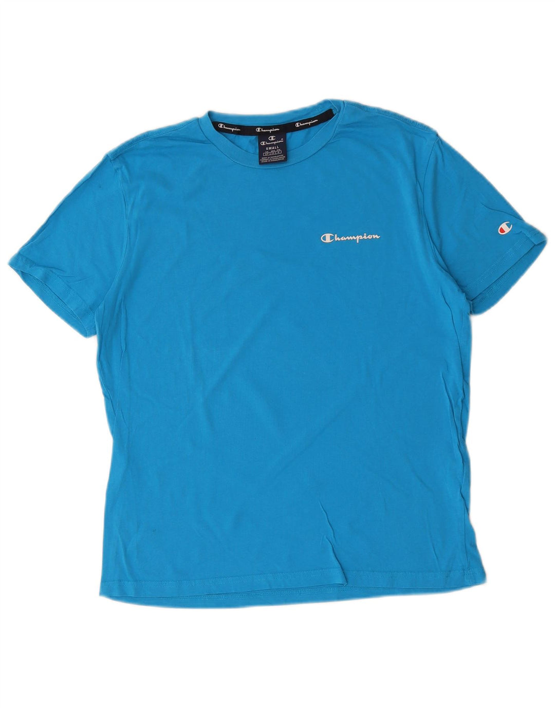 Champion Herren T-Shirt Top Small Blau Baumwolle