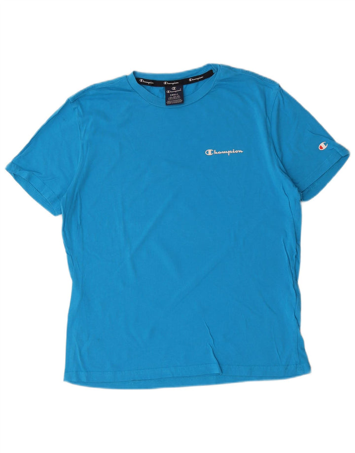 Champion Herren T-Shirt Top Small Blau Baumwolle