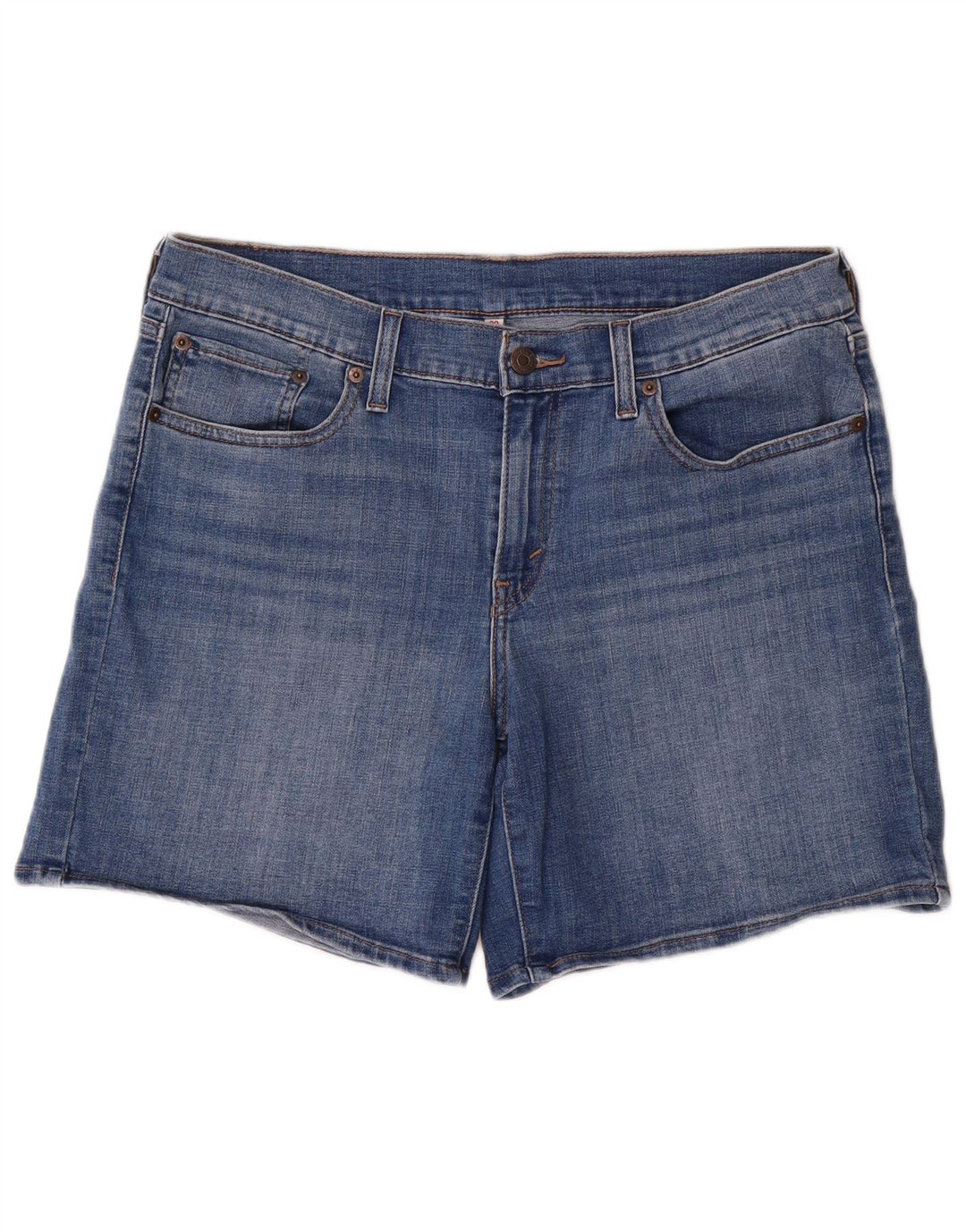 Damskie spodenki jeansowe Levi's W30 Średni niebieski, bawełniany