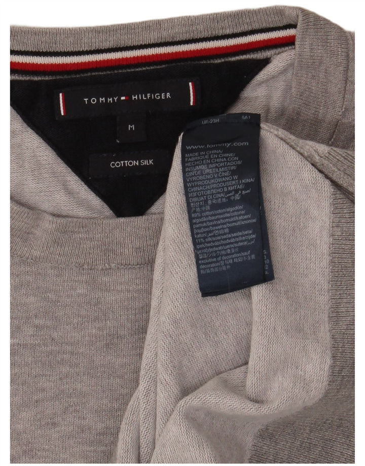 Ανδρικό πουλόβερ με λαιμόκοψη Tommy Hilfiger, μεσαίο βαμβακερό
