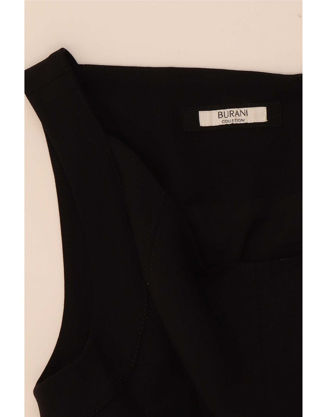 Vintage Womens Sleeveless A-Line Dress UK 12 Medium Black