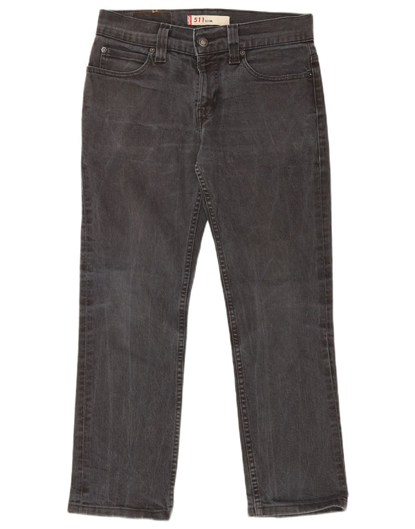 Levi's Masculino 511 Slim Jeans W31 L26 Algodão Preto
