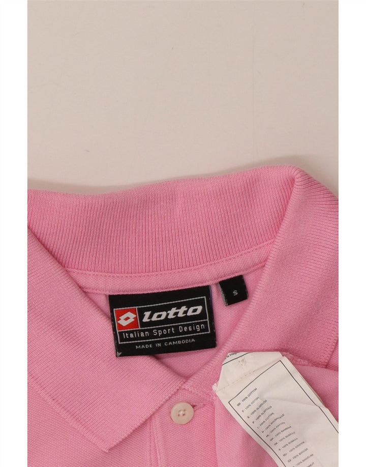 Polo da uomo Lotto Small in cotone rosa