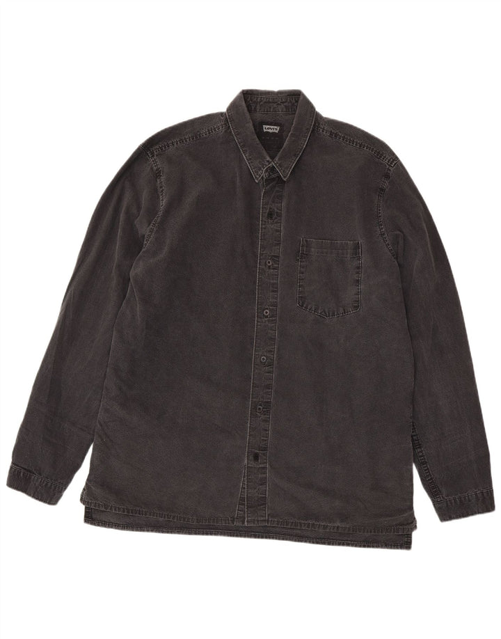 Camicia di jeans da uomo Levi's XL in cotone grigio