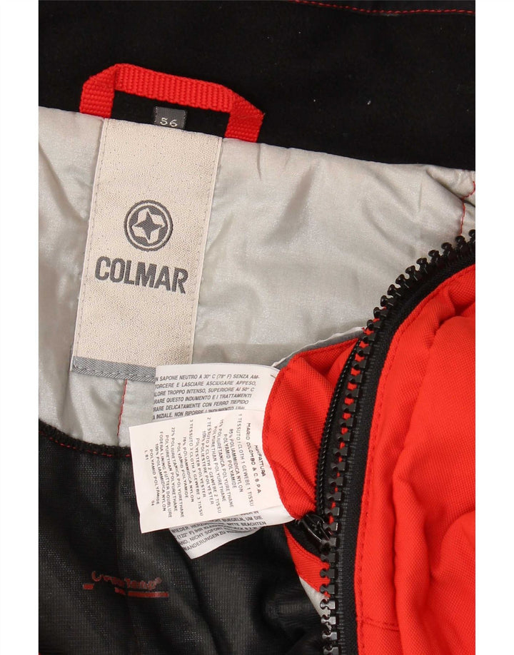 Colmar Mens Hooded Ski Jacket IT 56 XL Red Colourblock Polyamide