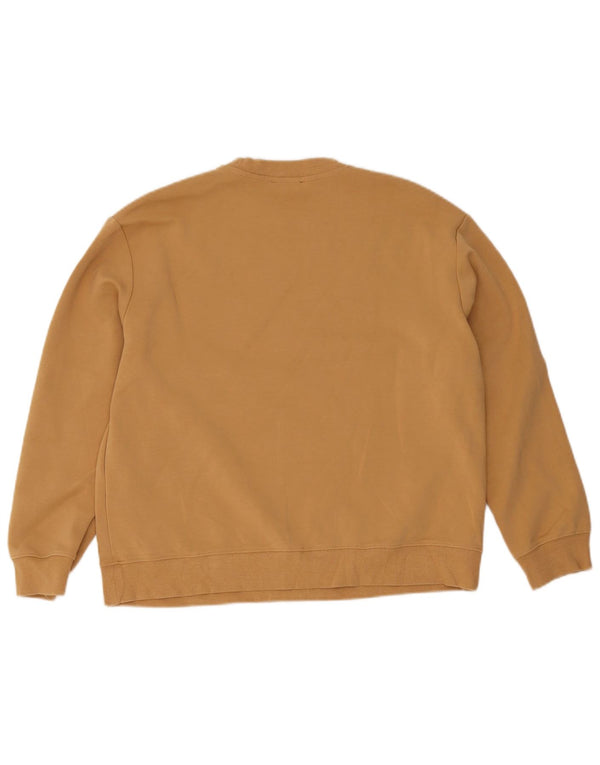 Damski sweter oversize Zara UK 10 Small, beżowy, bawełniany
