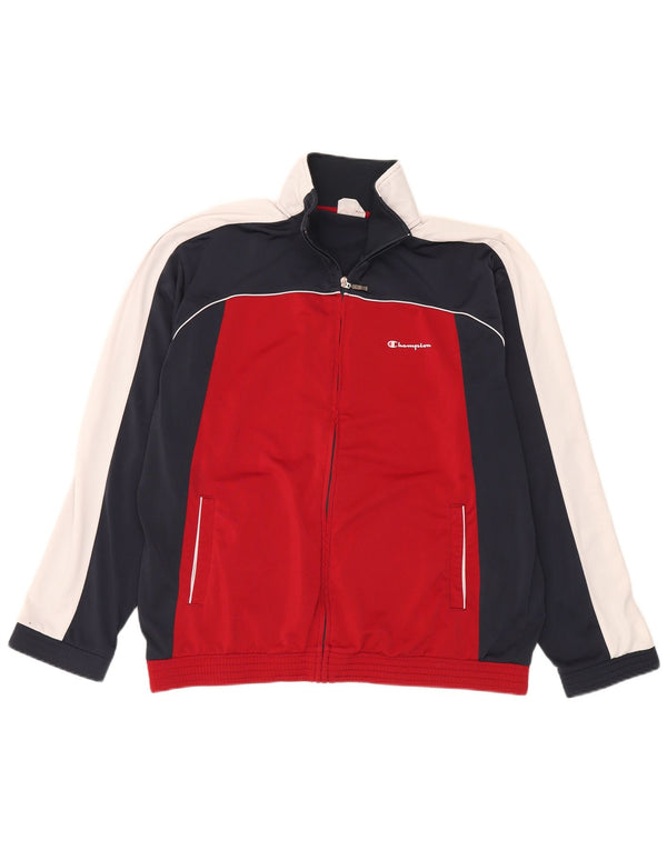 Champion Træningsdragt til mænd Topjakke XL Rød Colourblock Polyester Sports