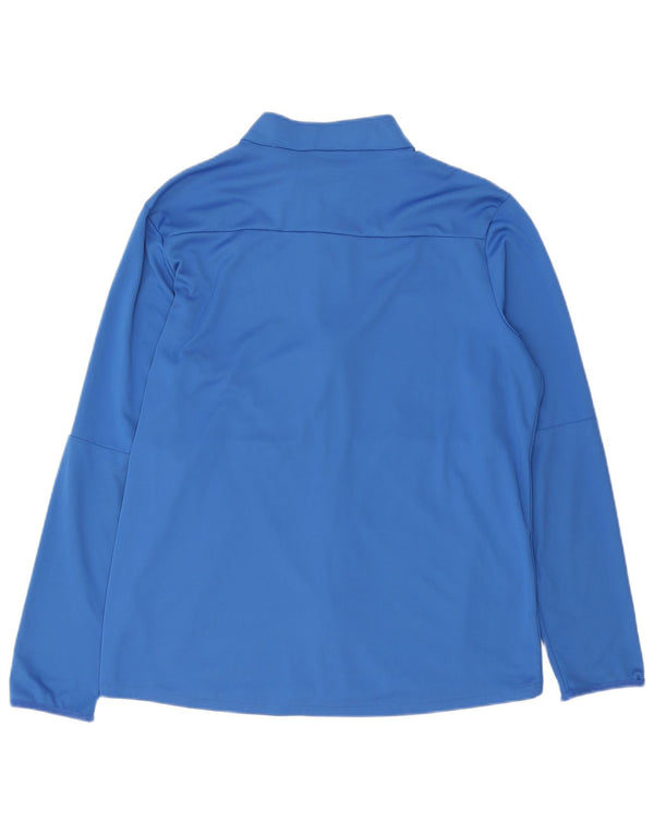 Nike herre Dri Fit træningsdragt topjakke XL blå polyester