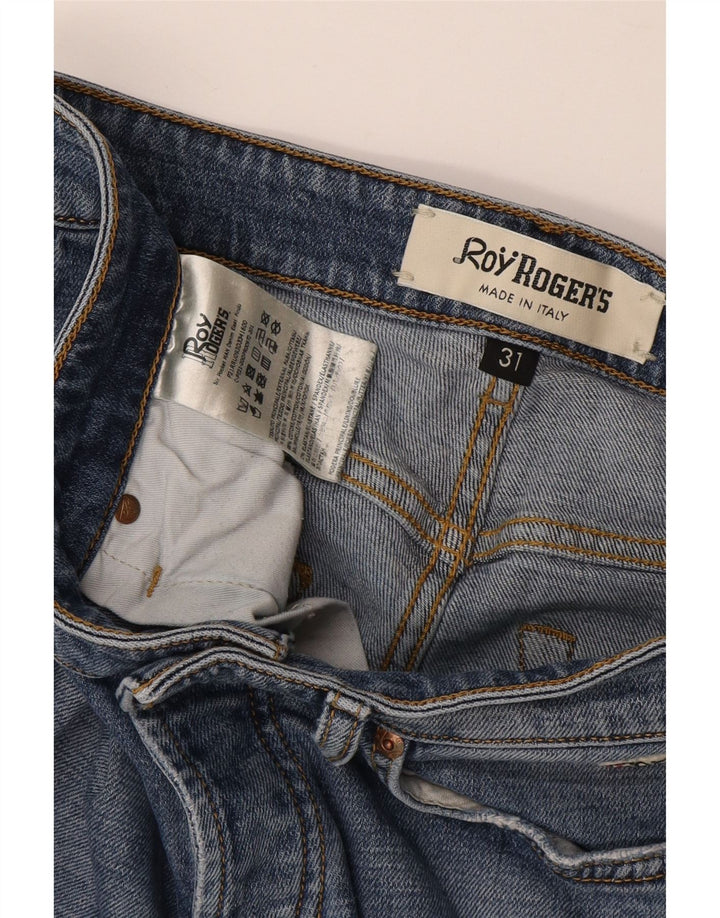 Roy Rogers Womens Distressed Slim Jeans W31 L29 Blue Cotton