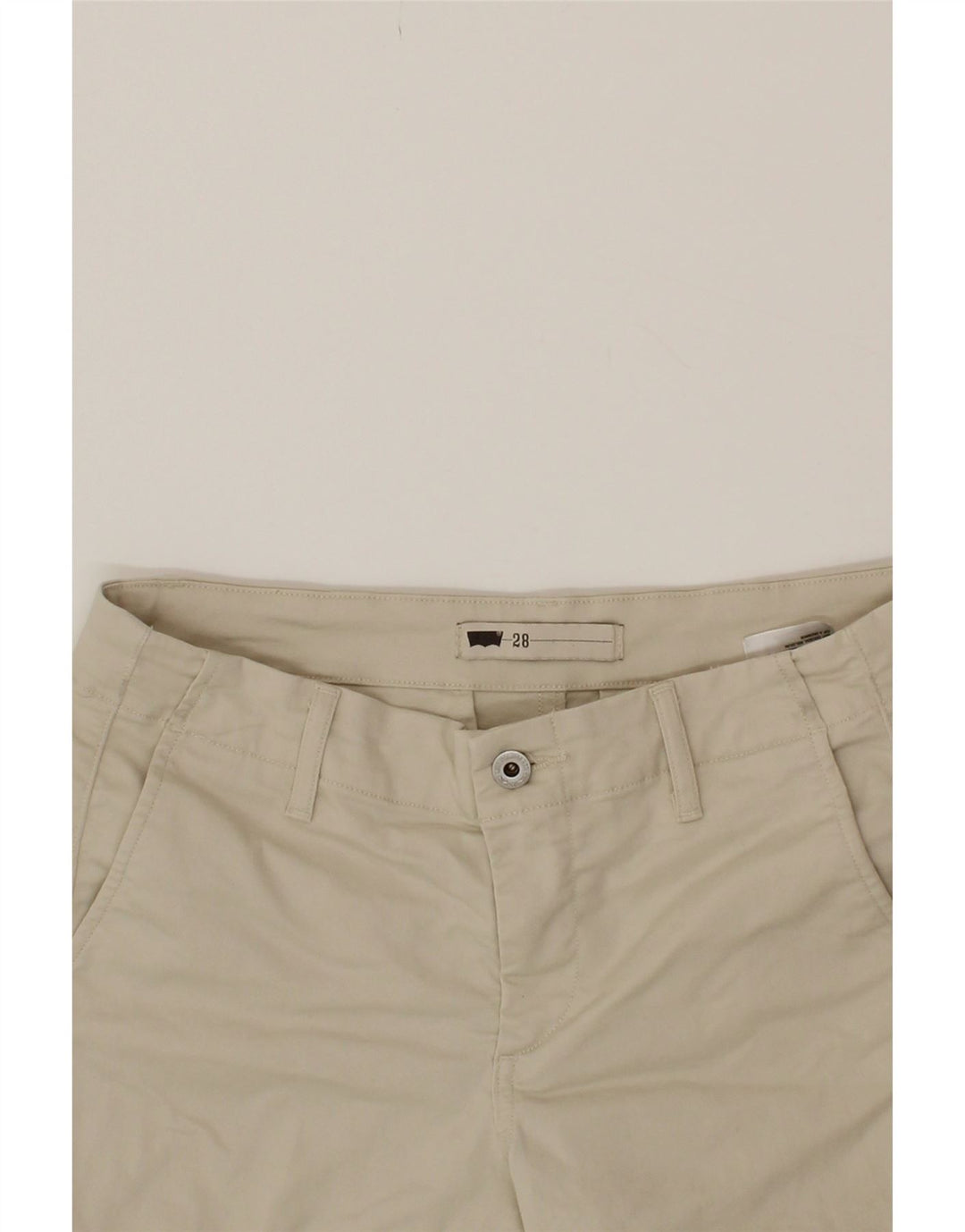 LEVI'S Womens Slim Chino Trousers W28 L27 Off White Cotton Vintage Levi's and Second-Hand Levi's from Messina Hembry 