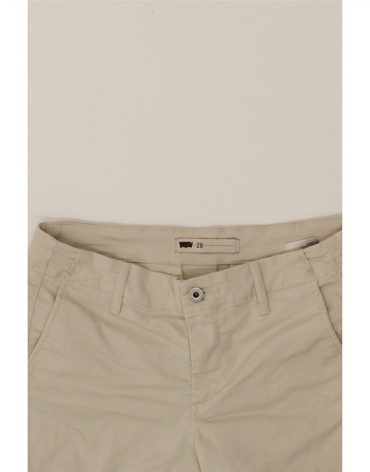 LEVI'S Womens Slim Chino Trousers W28 L27 Off White Cotton Vintage Levi's and Second-Hand Levi's from Messina Hembry 
