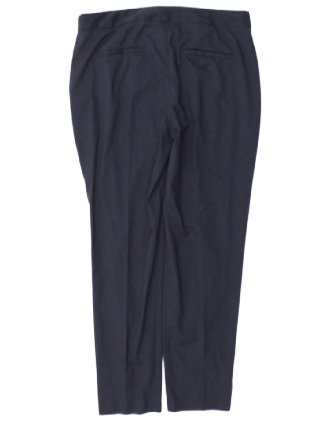 Zara Womens Slim Suit Trousers EU 38 Small W28 L28 Navy Blue Polyester