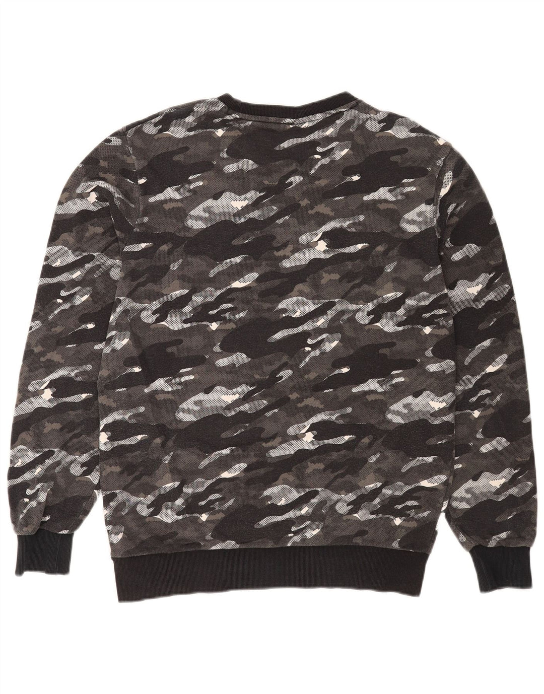 Puma Mens Graphic Sweatshirt Jumper Medium Grey Camouflage