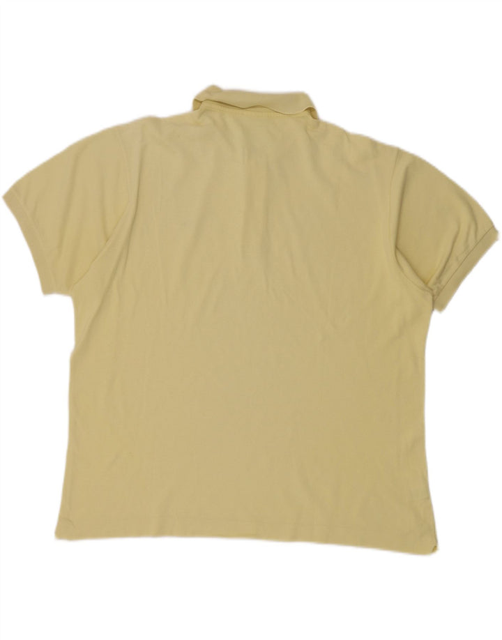 LACOSTE Mens Polo Shirt Size XL Yellow Cotton