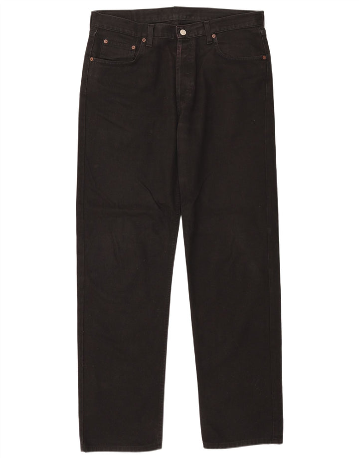 Rifle Womens Straight Jeans W36 L34 Black Cotton