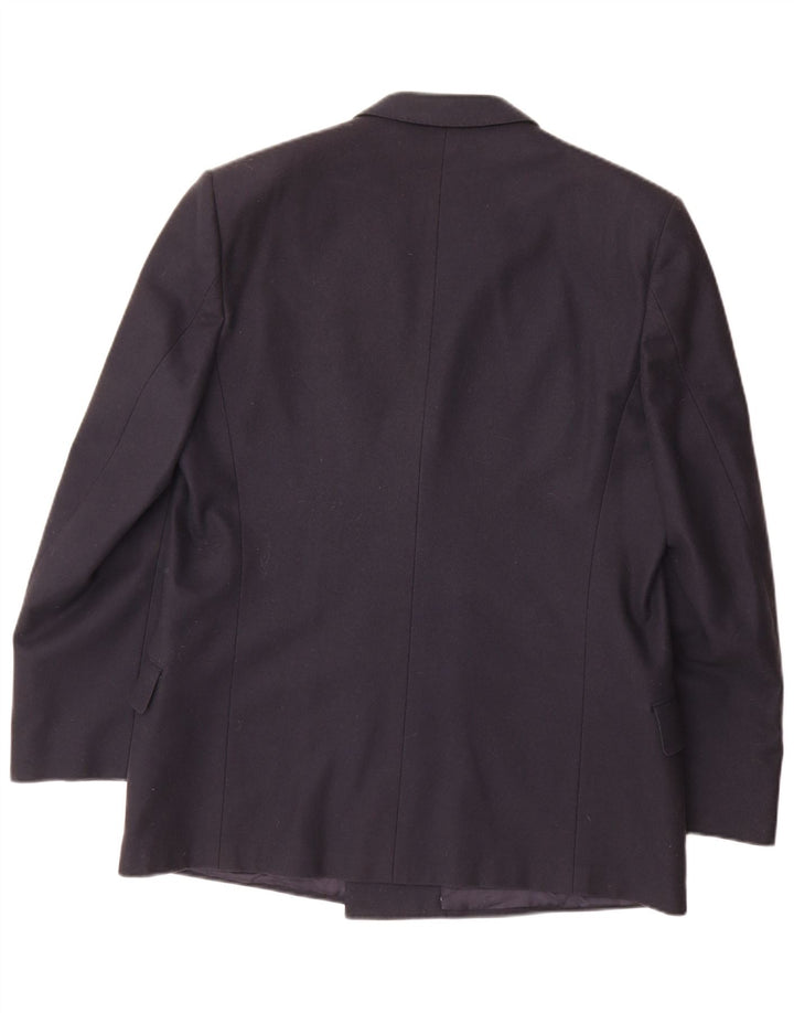 Emanuel Ungaro Mens Double Breasted Blazer Jacket UK 42 XL Navy Blue