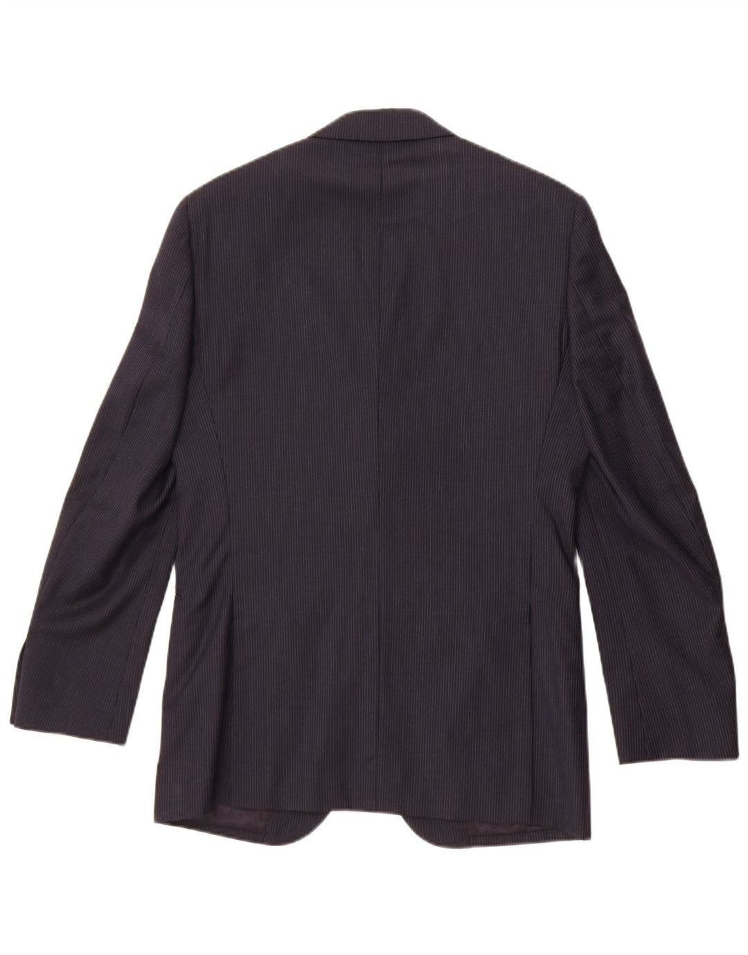Boggi Chaqueta tipo blazer de 3 botones para hombre IT 46 Small Lana a rayas azul marino