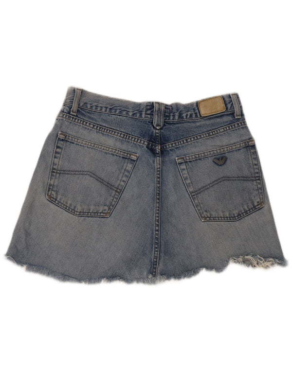 Armani Damen Mini-Jeansrock W30 Mittelblau