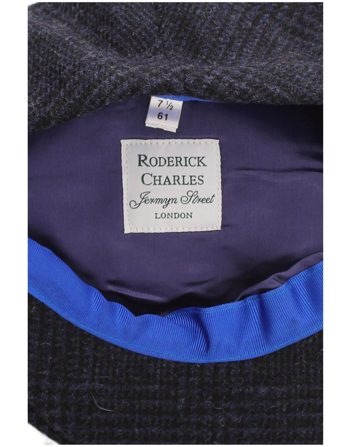 Coppola da uomo Roderick Charles XL Blu navy a quadri in lana classica