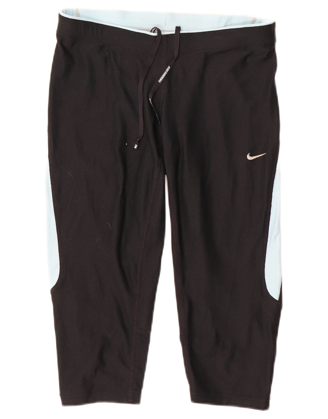 Damskie legginsy Nike Capri UK 10, małe, czarne, z blokami kolorów