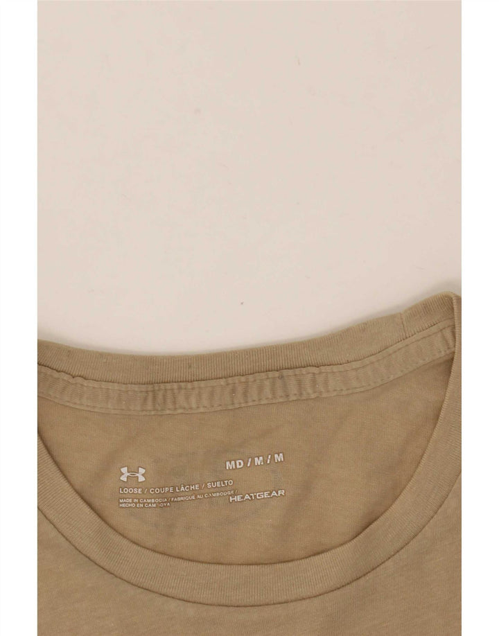 Under Armour Tee-Shirt Heat Gear Homme Kaki Moyen