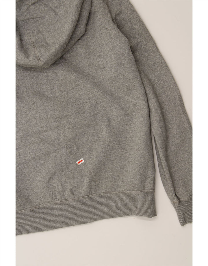 NIKE Womens Zip Hoodie Sweater UK 16 Large Grey Cotton Vintage Nike and Second-Hand Nike from Messina Hembry 