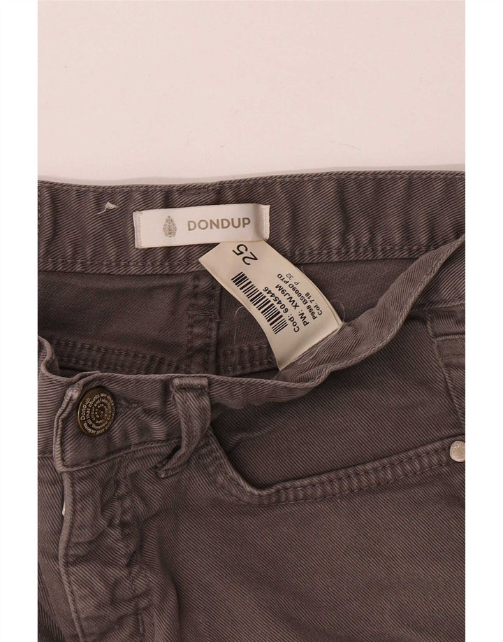 Dondup Womens Skinny Jeans W25 L29 Grey Cotton