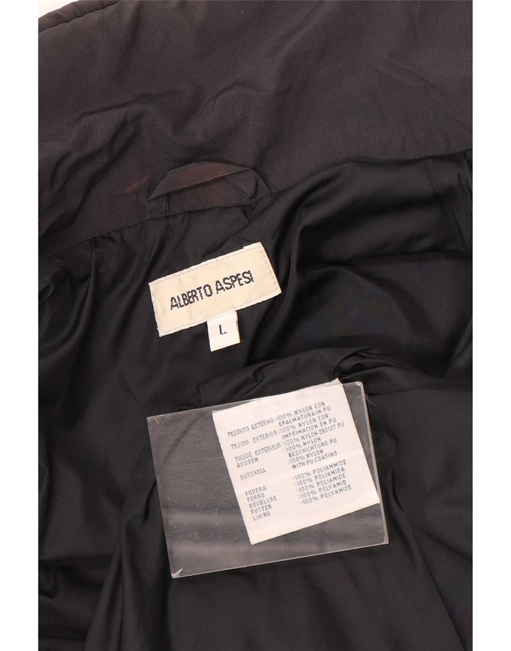 Giacca militare da uomo Alberto Aspesi UK 40 Large nylon nero