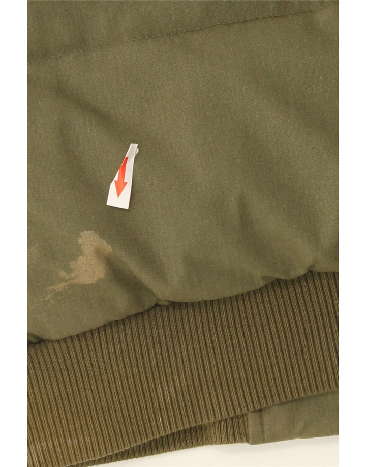 Levi's Mens Padded Gilet UK 40 Large Khaki Colourblock