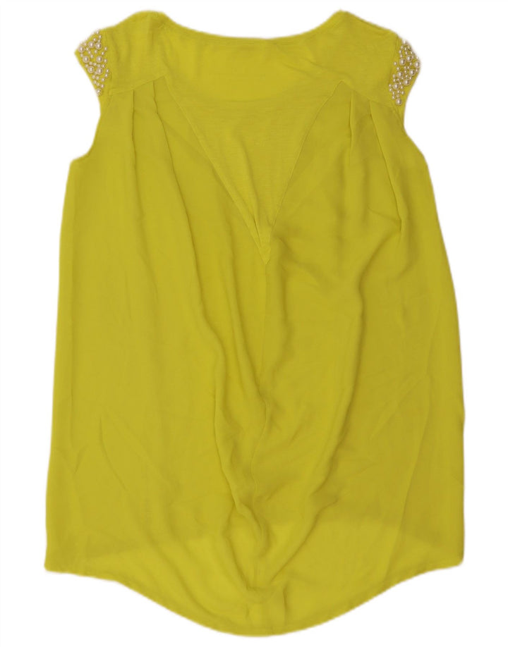Guess Womens Sleeveless Tunic Dress UK 14 Medium Yellow