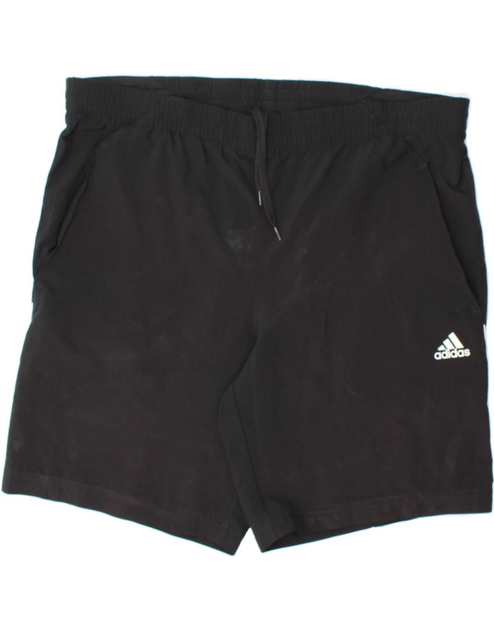 ADIDAS Mens Climalite Sport Shorts Medium Black Polyester Vintage Adidas and Second-Hand Adidas from Messina Hembry 