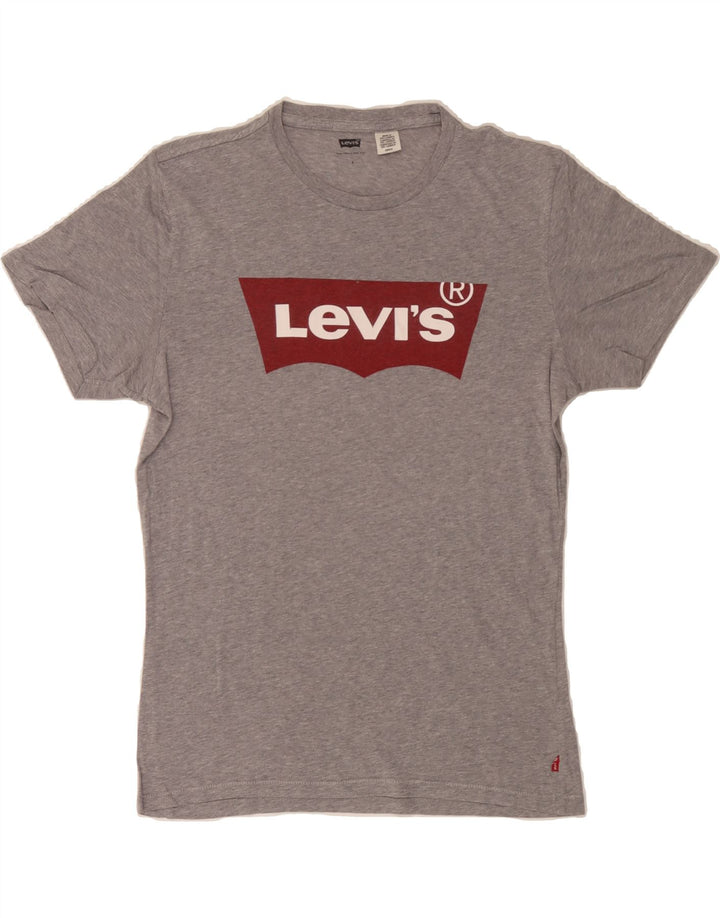 LEVI'S Mens Graphic T-Shirt Top Small Grey Vintage Levi's and Second-Hand Levi's from Messina Hembry 