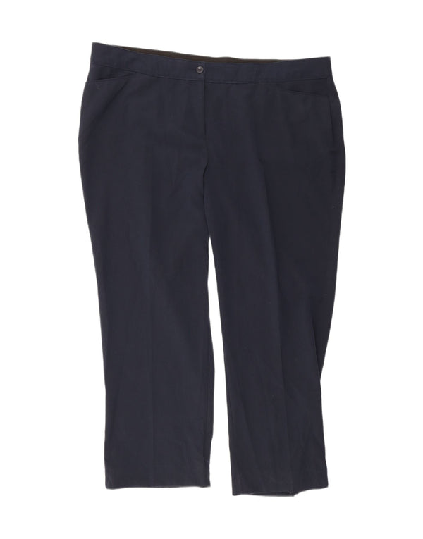 Γυναικεία Casual Παντελόνια Marks & Spencer UK 24 4XL W48 L32 Navy Blue